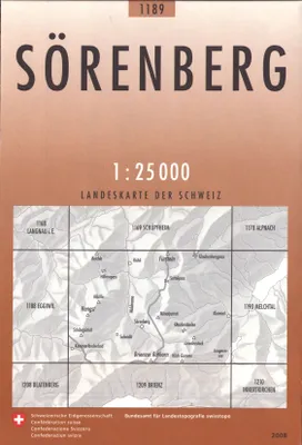 Carte nationale de la Suisse, 1189, Sörenberg 1189