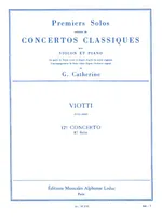 Concerto no. 17 (Viotti), Premiers Solos Concertos Classiques