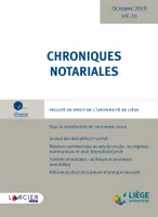 Chroniques notariales. Volume 70