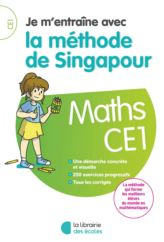 Jeux et Jouets Livres Parascolaire Primaire Je m'entraîne avec la méthode de Singapour - Maths CE1 COLLECTIFS