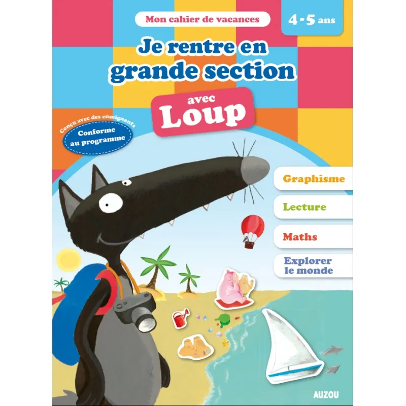 Jeux et Jouets Livres Parascolaire Maternelle Je rentre en grande section avec loup Orianne Lallemand, Éléonore Thuillier