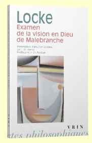 Livres Sciences Humaines et Sociales Philosophie Examen de la vision en Dieu de Malebranche Jean-Christophe Bardout