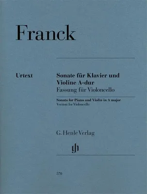 Sonate pour violon et piano en La Majeur, Version pour Violoncelle