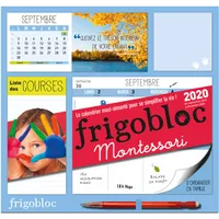 Frigobloc Montessori 2020 - Calendrier d'organisation familiale (de sept. 2019 à décembre 2020), Le calendrier maxi-aimanté pour se simplifer la vie !