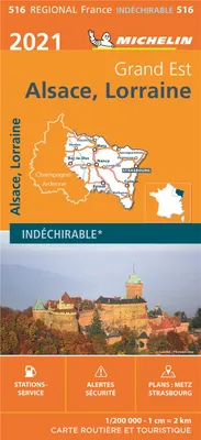 Carte Régionale Alsace, Lorraine 2021