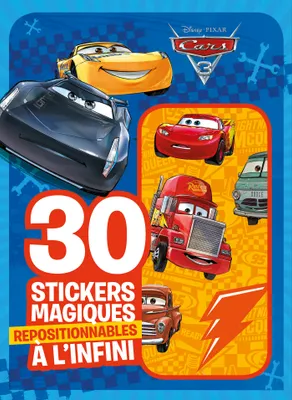 CARS 3 - Mes 30 stickers magiques repositionnables