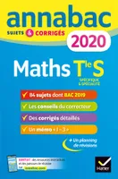Maths terminale S, spécifique & spécialité / 2020, sujets et corrigés du bac Terminale S