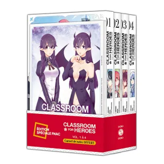0, Classroom for Heroes - pack spécial vol. 01 à 04 + carnet de notes offert