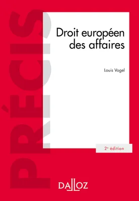 Droit européen des affaires - 2e ed.