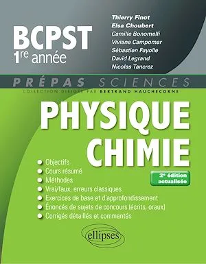 Physique-chimie BCPST-1 - 2e édition actualisée