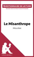 Le Misanthrope de Molière, Questionnaire de lecture