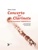 Concerto for Clarinets, Fourth movement Tarentella. Eb-clarinet (Bb-clarinet opt.) and clarinet choir. Partition et parties.
