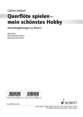 Querflöte spielen - mein schönstes Hobby, Klavierbegleitungen. Vol. 2. flute and piano.