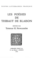 Les Poésies de Thibaut de Blaison
