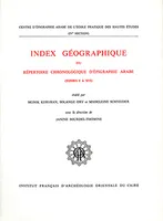 Index geo.rep. chro.epigr arabe(t1 à 16)