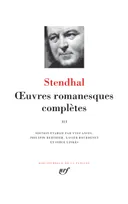 Oeuvres romanesques complètes / Stendhal, 3, Œuvres romanesques complètes (Tome 3)