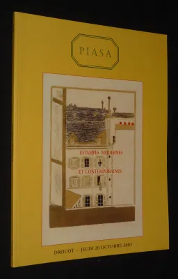 Piasa - Estampes modernes et contemporaines (Hôtel Drouot, 20 octobre 2005)
