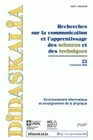 Didaskalia, n° 023/2003, Environnement informatique et enseignement de la physique