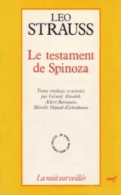 Testament de Spinoza (Le), écrits de Leo Strauss sur Spinoza et le judaïsme