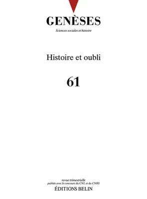 Genèses n°61, Histoire et oubli