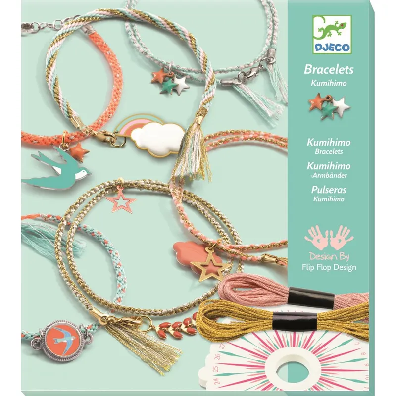 Jeux et Jouets Loisirs créatifs Perles, Modes et Cosmétiques Perles, bijoux à créer Bijoux à créer - Céleste Bracelets Kumihimo Loisirs créatifs