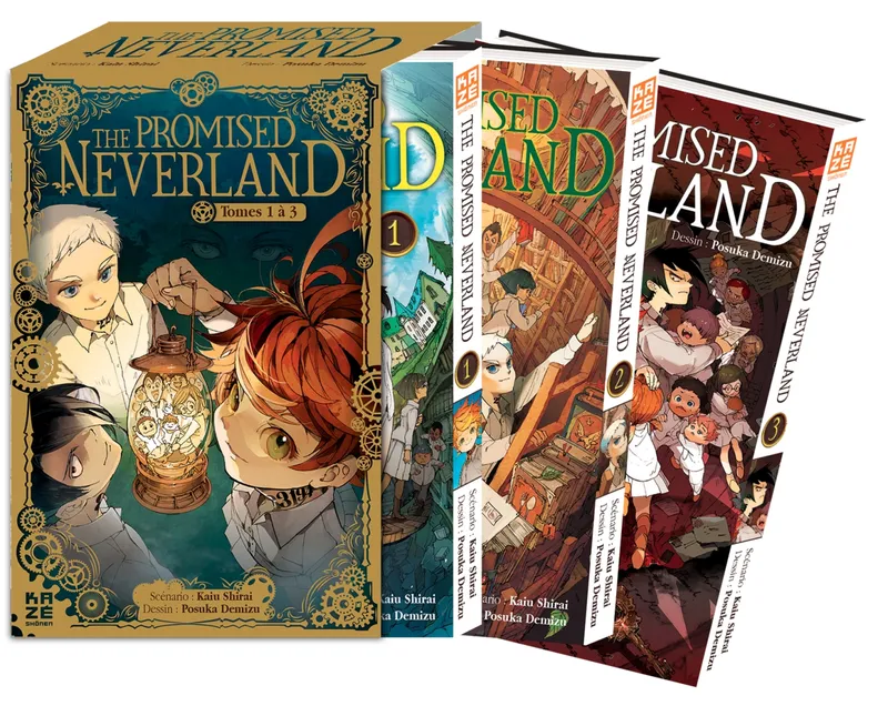 Livres Mangas Shonen The promised Neverland / coffret, tomes 1 à 3 Posuka Demizu