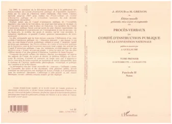Procès-verbaux du Comité d'instruction publique., III, 15 octobre 1792-2 juillet 1793, Proces-Verbaux du Comite d'instruction Publique de la Convention Nationale, Volume 3 - Fascicules 1 et 2