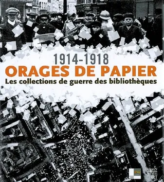 ORAGES DE PAPIER 1914-1918 - LES COLLECTIONS DE GUERRE DANS LES BIBLIOTHEQUES, 1914-1918