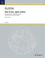 Ave Crux, Spes Unica, op. 67. mixed choir, percussion and organ. Partition.