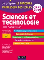 Sciences et technologie - Oral, admission - CRPE 2019