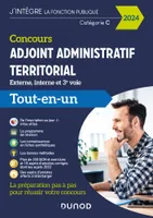 Concours Adjoint administratif territorial - 2024, Tout-en-un - Externe, interne et 3e voie
