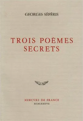 Trois poèmes secrets
