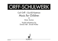 Music for Children, Minor: Bordun. Vol. 4. voice, recorder and percussion. Partition vocale/chorale et instrumentale.