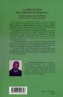 LA PROTECTION DES LIBERTÉS PUBLIQUES, Comparaison des systèmes français et anglo-saxons