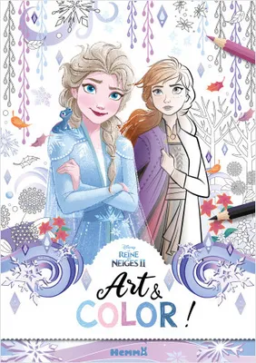 Disney La Reine des Neiges 2 - Art & Color ! (Elsa et Anna fond hiver)