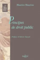 Principes de droit public, Réimpression de l'édition de 1910