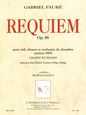 Requiem op. 48, pour soli, choeur et orchestre de chambre