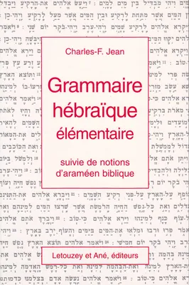 Grammaire hébraïque élémentaire, notions d'araméen biblique