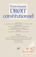 Revue française de droit constitutionnel 2005...