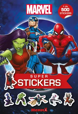 Marvel - Super stickers (Gamorra, Captain America, Spider-Man)