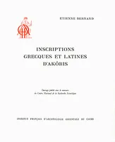 Inscriptions grecques et latines d'Akôris