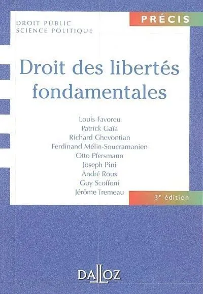 Livres Économie-Droit-Gestion Droit Généralités Droit des libertés fondamentales Louis Favoreu