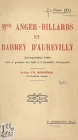 Mgr Anger-Billards et Barbey d'Aurevilly