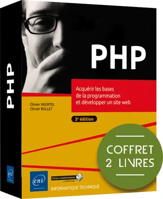 PHP - Coffret de 2 livres : Acquérir les bases de la programmation et développer un site web (3e édi, Coffret de 2 livres : Acquérir les bases de la programmation et développer un site web (3e édition)