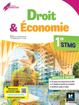 Perspectives - DROIT-ECONOMIE - 1re STMG - Éd. 2023 - Manuel élève