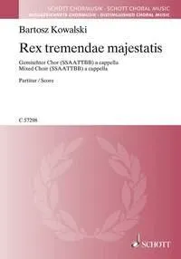 Rex tremendae majestatis, mixed choir (SSAATTBB). Partition de chœur.