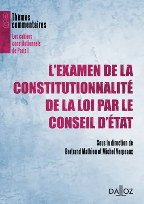 L'examen de la constitutionnalité de la loi par le Conseil d'État, Thèmes et commentaires