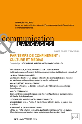 Communication et langages 2023, n.218