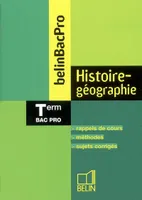 Histoire Géographie Terminale Bac Pro, Belin Bac Pro