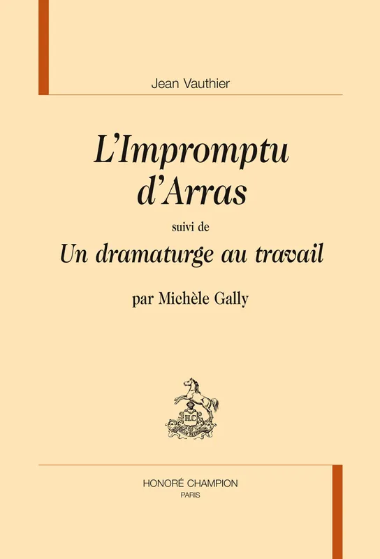 Livres Littérature et Essais littéraires Théâtre L'impromptu d'Arras Adam de La Halle, Michèle Gally, Jean Vauthier